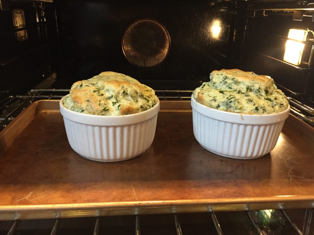 Kale shuffles after baking