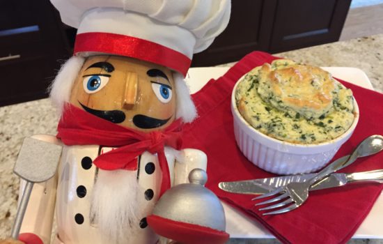 Kale & Cheddar Soufflé