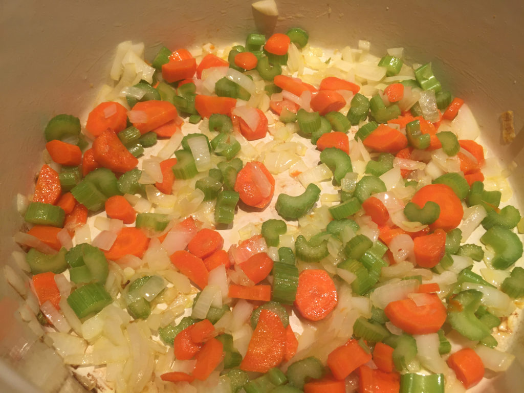 mirepoix (onions, celery & carrots)