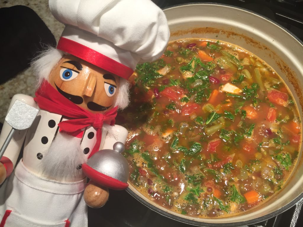 Pepé with Minestrone Soup