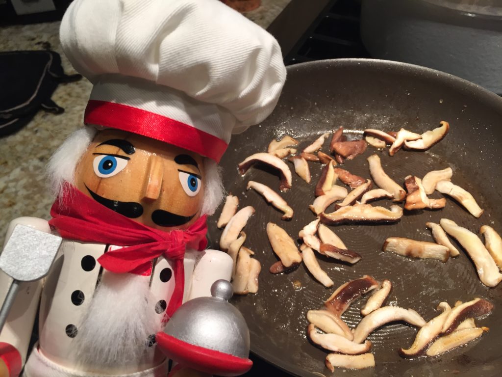 sautéd shiitake mushrooms