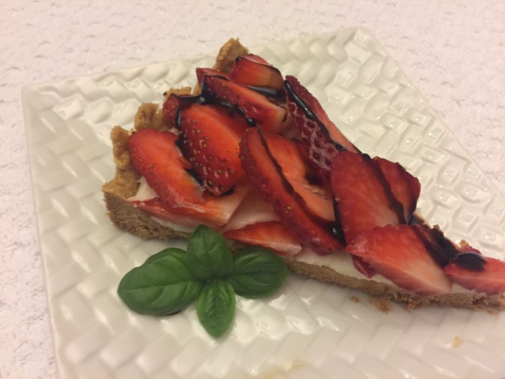 strawberry tart & balsamic glaz