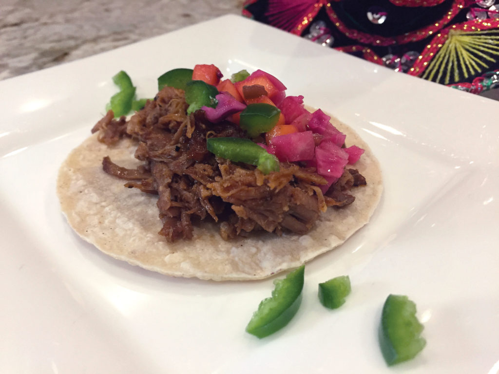 smoked pulled pork tacos