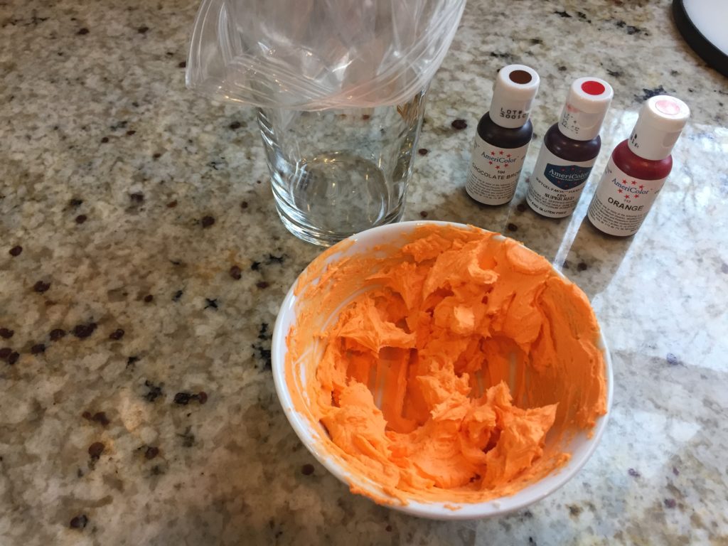 dyed cream cheese