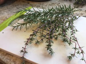 fresh herbs for dressing