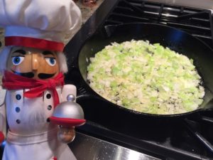 sauté veggies for stuffing