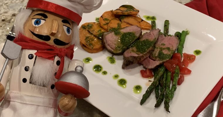 Chili Lime Pork Tenderloin & Chimichurri Sauce