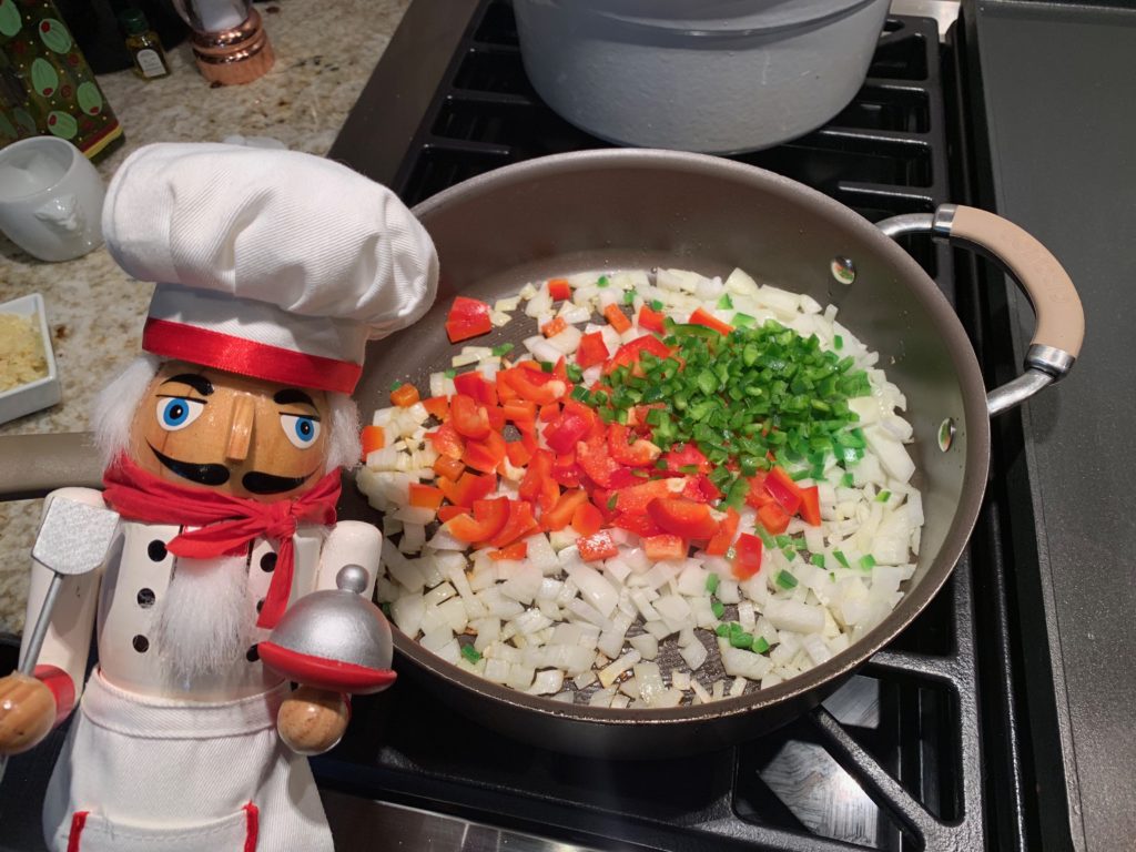 Onions and Peppers for quesadillas