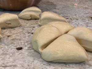 proofed brioche dough