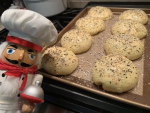 Homemade hamburger buns