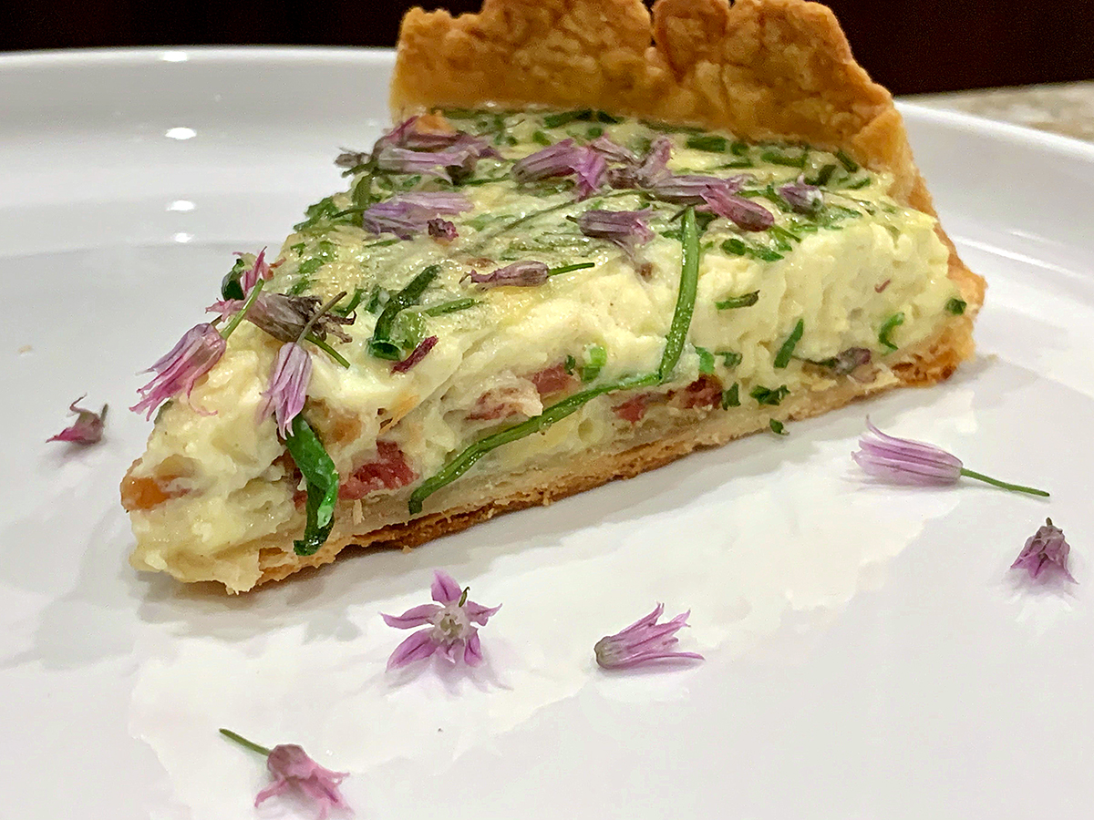 Bacon, Chive & Gruyere Quiche Mincoff Café
