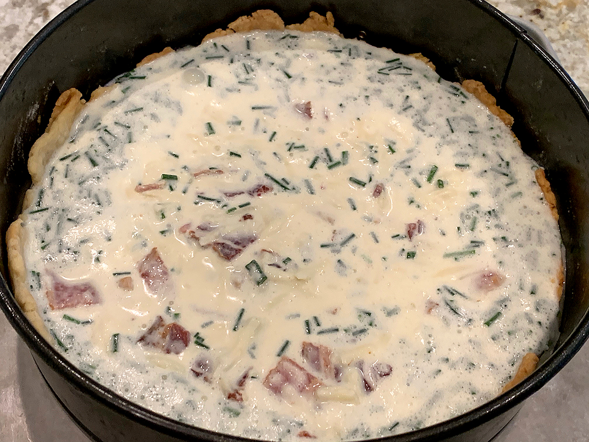 Bacon, Chive & Gruyere Quiche Mincoff Café