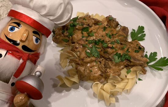 Venison & Chanterelle Stroganoff
