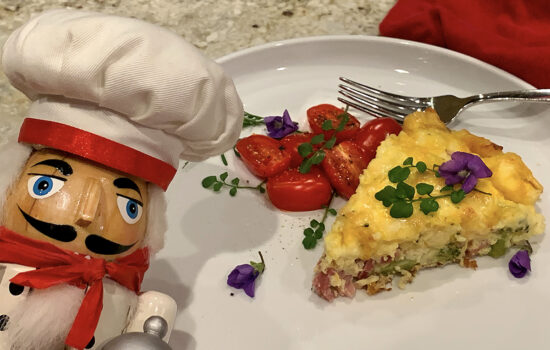 Crustless Ham & Broccoli Quiche