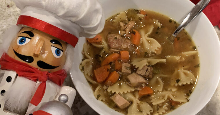 <strong>Turkey Soup with Homemade Bone Broth</strong>